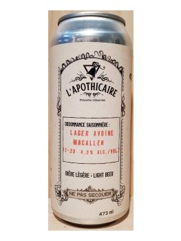 Lager Avoine Macallen Lager Avoine Macallen