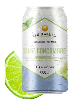 Cru DAbeille - Hydromel Lime Concombre Sans Alcool - Broue Ha Ha